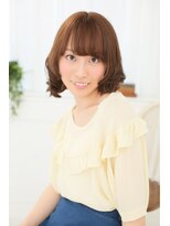 ヘアデザイン ラポール 茨木店(hair design Rapport)&nbsp;ひし形フォルムでエアリーカール！ふわミディフレンチガーリー☆
