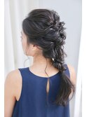 カジュアル編み下ろし　ヘアセット