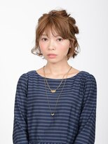 アース 北谷店(HAIR&MAKE EARTH)&nbsp;ダブルくるりんぱハーフアップ