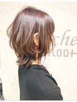 ミッシェル アフロート(michelle afloat) 20代30代40代50代Cカーブレイヤー×トップふんわり外ハネ