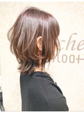 ミッシェル アフロート(michelle afloat) 20代30代40代50代Cカーブレイヤー×トップふんわり外ハネ