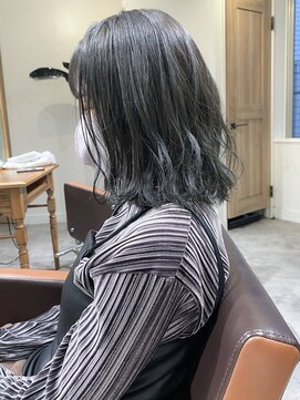 ネイヴィル オモテサンドウ(navile omotesando) ☆ブリーチなしオリーブグレージュ☆20代30代40代