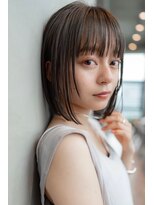 オースティン 門前仲町(AUSTIN)&nbsp;大人かわいい前髪セシルカットココアブラウンフリンジウェーブ