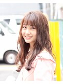 ゆる巻×ピンクブラウン