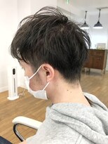 ヘッズ 本八幡店(HEADS)&nbsp;かき上げヘア　ニュアンスマッシュ　サイドパート　韓国マッシュ