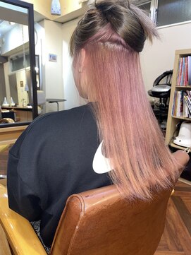 マーブルズ 横浜店(marbles) インナーカラー/カシスピンク[横浜]