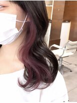 ブレス 小阪店(brace)&nbsp;インナーカラー1度抜き☆ピンクパープル☆