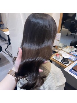 アドレバイハピネス(ADORE by happiness) 暗髪　アッシュブラウン　奈良大和八木20代30代40代