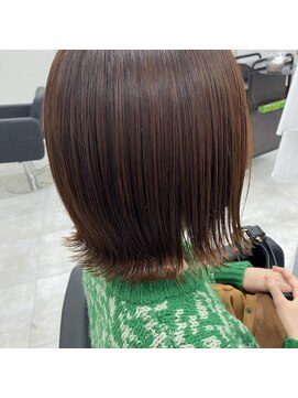 アオアクア バイ グルグル 小岩店(ao akua by GULGUL) ○切りっぱなし×オレンジブラウン○