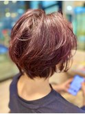REDショートボブ
