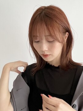 ミスト(mist) 〔mist〕外はねボブ/サイドバング/オレンジベージュ/金沢文庫