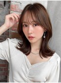 *20代30代40代◎小顔シースルー前髪顔まわりレイヤーカット