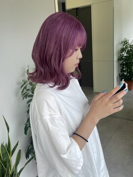 ゴウトゥデイシェアサロン 町田店(GO TODAY SHAiRE SALON) 色落ちまで楽しめるパープルカラー♪