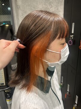 スタイル スマート サロン(STYLE smart salon) 【kanae/藤沢】イヤリングカラー/オレンジ