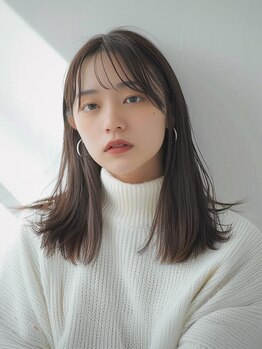 シーム 天神大名店(SEAM)の写真/【全席個室♪】お悩みをカバーするためmm単位で調整するカット、これがSEAMのこだわり―。