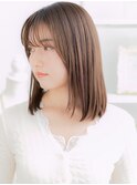 ★姫カットレイヤーミディアム艶感エアストレート30代40代★