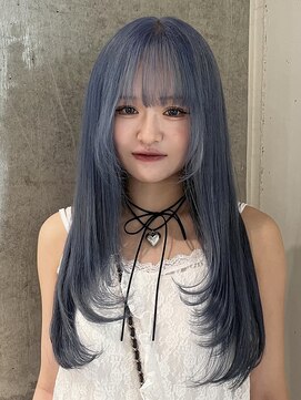 モニカ 栄店(MONIQA) くすみブルーカラー