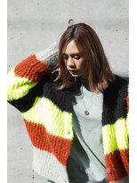 トリコ 柏(tricot) 切りっぱなしボブ/透明感カラー/ハイトーン