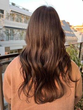 ジーナ 船橋(Zina) 髪質改善*ロングレイヤーグレーベージュ*美髪【Zina船橋】