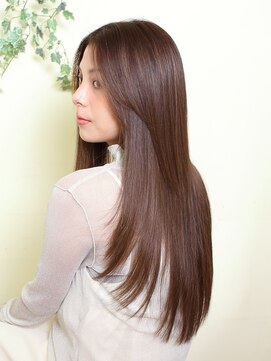 オーガニックサロン フェイス 梅田店(organic salon face) 脱エイジング毛！！素髪ストレート☆ロングレイヤー
