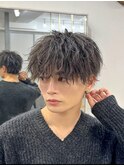 ツイストシャドウパーマ×ラウンドマッシュ