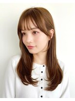 カバーヘア ブリス 川口(COVER HAIR bliss)&nbsp;ミルクティーベージュ/髪質改善/ミディアムレイヤーカットp川口