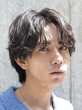 バイフィフス 原宿/表参道(by fifth) 原宿シャドウパーマメンズカットセンターパートウルフ