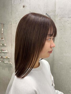 ジオ 国分寺(the O's) 切りっぱなしボブ/エアリーロング/美髪/ピンクブラウン[国分寺]