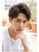 流行 モテ髪 イケメン 束感 ナチュラル　アップバング