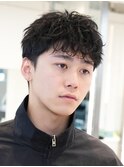 原宿短髪ルーズショートツイストスパイラルパーマ刈り上げ