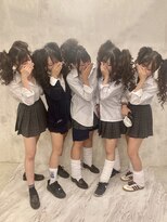 ヘアアレンジメント ボガスティーズ 溝の口店(Hair arrangement Vogusty's)&nbsp;盛り髪/体育祭/イベント/ヘアセット