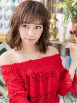 大人かわいい 外国人風フェミニンボブディa北浦和代30代40代 L カバーヘア ブリス 北浦和西口店 Cover Hair Bliss のヘアカタログ ホットペッパービューティー