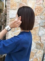 リムヘアーズボウグループ(Rim hairs BEAU group) パツっとシンプルお洒落ボブ[お客様スナップ]