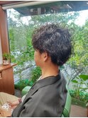 モテ男◎ワイルド重ため無造作パーマセミウエットアンニュイヘア