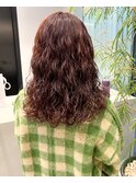 お客様snap ピンクブラウン×パーマ