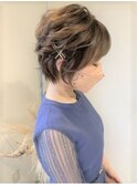 【Look at】ショートアレンジ　ヘアセット　お呼ばれ