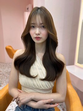 ボタン シブヤ(VOTAN SHIBUYA) 韓国ヘア/顔まわりカット/前髪あり/シースルーバング