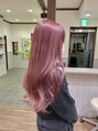 ラパンセ ブラン(LA PENSEE BRUN)&nbsp;ケアブリーチを使った＊透明感のある暖色カラー＊