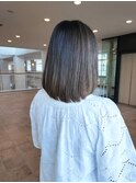 白髪ぼかしハイライトボブ/極細ハイライト/白髪ぼかし/30代/40代