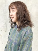 モリオ(morio)&nbsp;＊ニュアンスパーマロングハードスパイラルパーマ前髪30代40代3