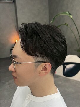 ブラスト(BLAST) ビジネスメンズショートリクルート七三かき上げヘアツーブロック