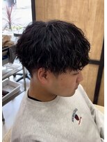 メンズギフト(men's GIFT)&nbsp;ツイストスパイラルマッシュツーブロック刈り上げ