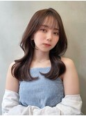 □ 韓国大宮顔周りレイヤーカットハッシュカットワンホンヘア