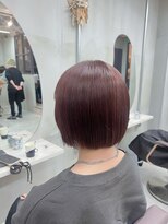 ピンク バイ アンジェリカ 瓢箪山店(PINQ by ANGELICA)&nbsp;切りっぱなしボブスタイル