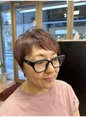 アシメショートヘア♪  40代/50代/60代/白髪ぼかし/白髪染め