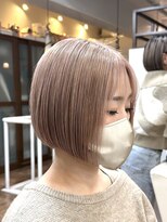 スタジオフォーエイチ(STUDIO 4H)&nbsp;ミニボブ/ミルクティーベージュ/ブリーチカラー/ショートボブ