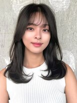 ロビー 表参道(ROBBY)&nbsp;ミディアムレイヤーカット/20代30代40代/顔周りカットワンカール