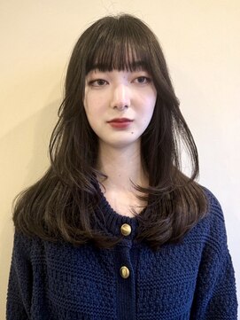 ユートゥイーズ 鎌倉(U too e's) 《U鎌倉/髪質改善》大人透明感カラー/内巻きレイヤー/ロングヘア