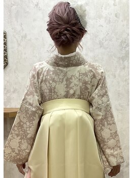 クラビス(CLAVIS)の写真/【栄/久屋大通】《袴5500円~/訪問着5500円♪》特別な日の着付け/ヘアセット・メイクもお任せください★