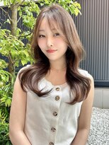 レーヴバイロンド 仙台(Reve by Lond) 髪質改善レイヤーカット縮毛矯正顔まわりミルクブラウン韓国仙台